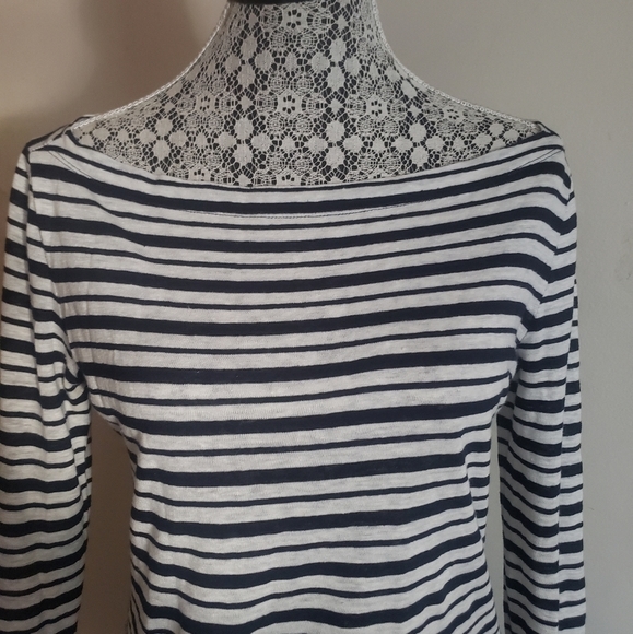 Tory Burch Linen Striped Sweater - Picture 7 of 9